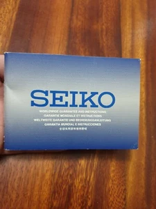 New old stock 1997 vintage Seiko guarantee Booklet and instructions NOS, no card - Imagen 1 de 6
