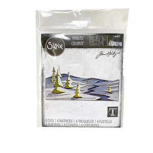 Sizzix Thinlits Die Cut Set Tim Holtz Snowscape, Colorize Christmas Winter NEW - Picture 1 of 9