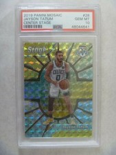 New Listing2019-20 Mosaic Jasyon Tatum Center Stage Mosaic Base #28 Psa 10 Celtics