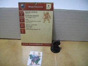 =Dungeons and Dragons D&D UNDERDARK Dark Creeper 42/60 con tarjeta= - Imagen 1 de 1