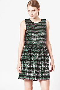 French Connection Jacquard Tank Short Cocktail Dress UK 10 RRP £140 LN9 RR 15 - Picture 1 of 5