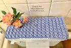 French Blue Toilet Tank OR Table Topper, Toaster Oven OR MIcrowave  Mat, 7X17"