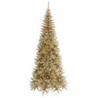 USA Made Champagne Beige Shimmery Damask 26 Tree Skirt