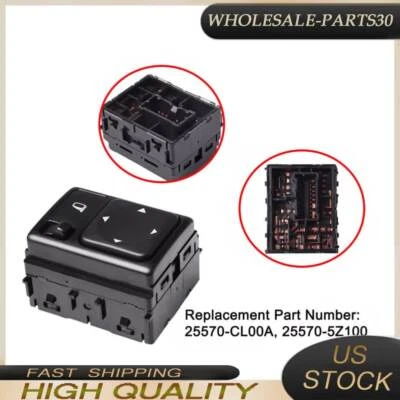 Interruptor de espejo apto para 05-19 Nissan Titan Pathfinder Frontier 25570-CL00A NUEVO Foto 1 de 4