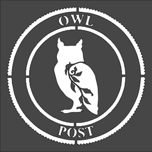 8"x8" Clear Plastic Stencil - Owl (SA251) - Picture 1 of 2