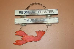 Redneck Lobster Mudbug Crawfish Mothers Day Gift Wood Wall Hanging, SS-136 - Picture 1 of 8