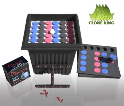 CLONE KING 36 MÁQUINA CLONADORA SITIO 75 INSERTOS 25 NEGRO 25 AZUL 25 ROJO Foto 1 de 4