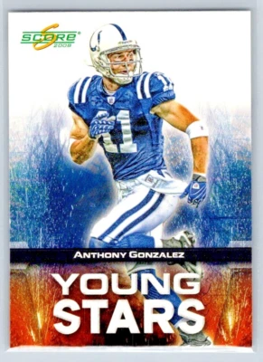2008 Score Football - Anthony Gonzalez - Indianapolis Colts - Young Stars  #YS-2 - Image 1 of 2