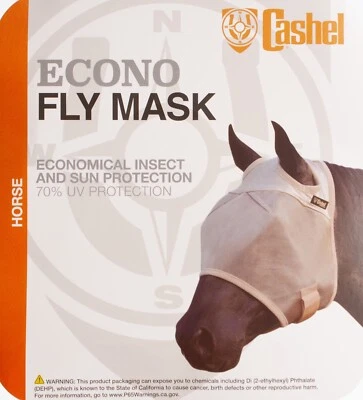 CASHEL UltraCruz Fly Mask for Horses w/Web Trim, Large