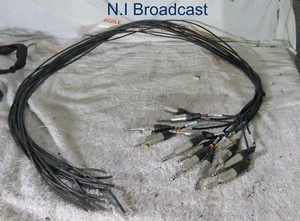 13x neutrik large jack connectors with cable  cable is digital and analog  - Picture 1 of 6