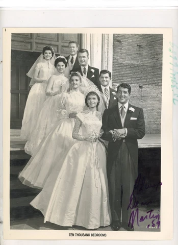 RARE! ~ 10,000 BEDROOMS MOVIE PROMOTIONAL PHOTO SIGNED BY DEAN MARTIN Cover