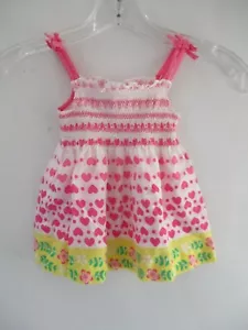 Vestido Osh Kosh B'Gosh Niña Talla 2/2T 100 % Algodón Floral Sin Mangas Hasta la Rodilla - Imagen 1 de 12