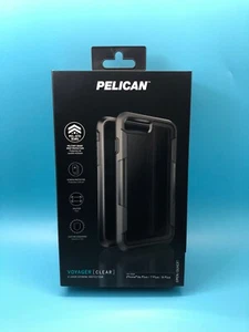 Pelican Voyager iPhone 6 Plus, 6s Plus, 7plus, 8 Plus W/Holster Clear/Grey - Picture 1 of 3