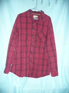 Magellan Adventure Gear Classic Fit Men's Long Sleeve Red Plaid Shirt Size XL - Picture 1 of 4