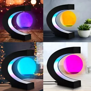 Colore variabile 3"" levitazione magnetica luna galleggiante colore luce decorazione casa - Foto 1 di 13