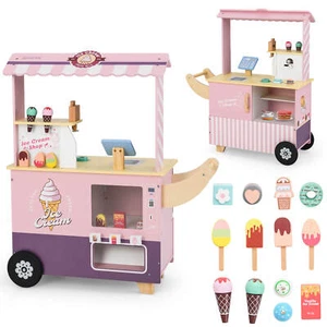 Kids Ice Cream Cart with Vending Machine & Ice Cream Maker Toys Display Stand - Picture 1 of 10