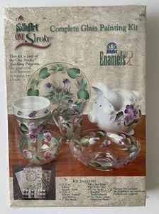 NEW Plaid Folk Art One Stroke Glass Painting Kit, Enamels, Sealed from 2004 - Picture 1 of 4