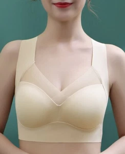 Damen BH ohne Bügel Bustier Seamless Unterwäsche  klassisch Tops Komfort Bralett - Bild 1 von 40
