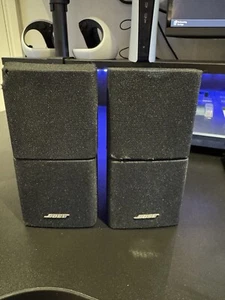2 x Bose acoustimass double black satellite/surround sound speakers - Picture 1 of 4