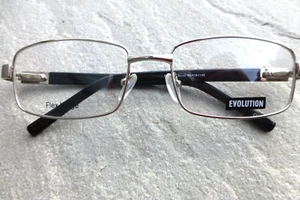 EVOLUTION EV2045 Brille Brillengestell 56 Eye Herren Col: Silber / Schwarz NEU - Bild 1 von 8