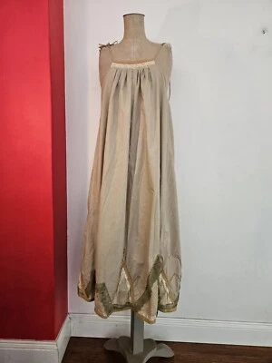 Vintage 70s 80s Prue Acton Hippie Cotton Dress Size 12  (fits XS-S maybe M) Foto 1 de 4