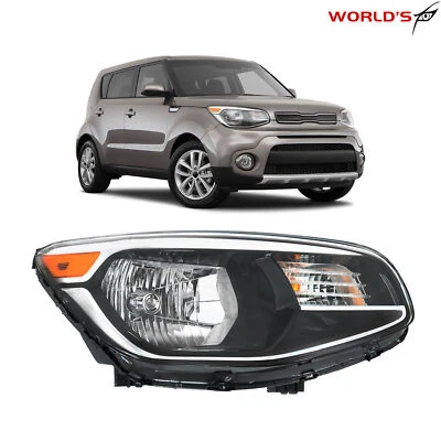 Conjunto de faros halógenos cromados lado derecho de repuesto para Kia Soul 2014-2019 Foto 1 de 4