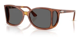 Persol 0PO0005 96/B1 Terra di siena/Dark Grey Round Shaped Men's Sunglasses - Picture 1 of 5