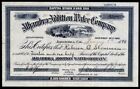 1893 Alhambra California Addition Water Co Uncancelled EX RARE Stock Certificate