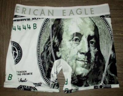 CALZONCILLO BOXER HOMBRE AMERICAN EAGLE MONEY BENJAMIN FLEX TALLA S (29/31) Foto 1 de 2