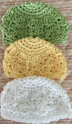 3 sombreros de ganchillo "cualquier color" Effner Darling ~ 13-14 "muñecas Foto 1 de 4