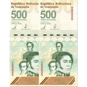 2 x Venezuela 500 Digitales 1 2023 unc 500 Millionen Bolivar SOBERANO - Bild 1 von 8