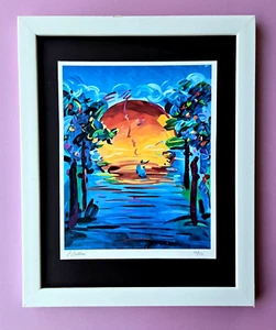 Chiara Bellini + " I LOVE PETER MAX " Original Hand Signed Print Ltd Ed | COA - Picture 1 of 4