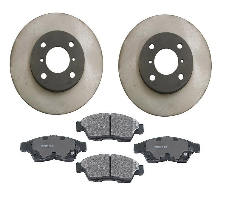For Suzuki Aerio 06-07 L4 2.3L Front Disc Brake Pads Rotors Kit Aftermarket - Image 1 of 1