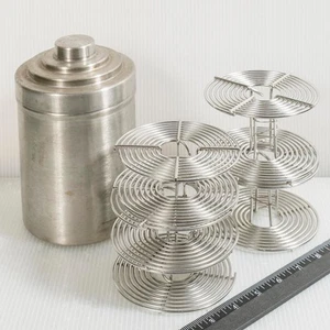 Tanque y carretes de desarrollo Nikor EE. UU. 4 pulgadas 120 35 mm acero inoxidable raro de colección - Imagen 1 de 6