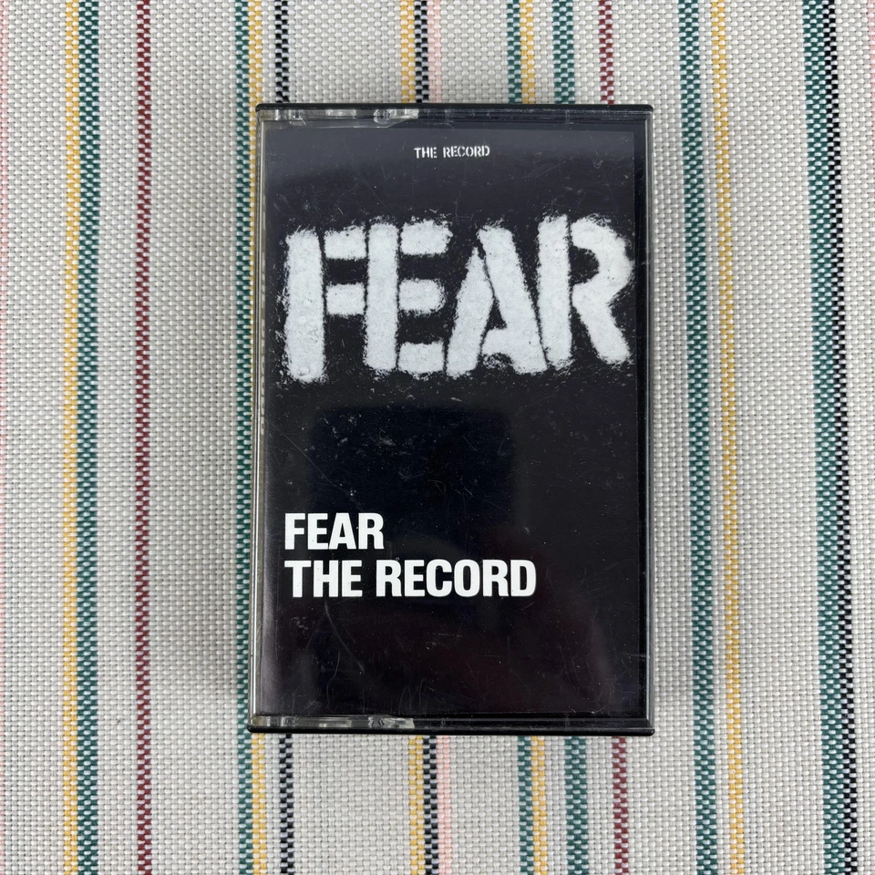 Vintage Fear The Record Cassette Tape 1982 Punk Rock Slash Records USA Tested Foto 1 de 4