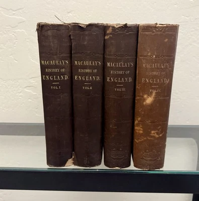 The History of England:The Accession Of James II, 1849-56 Vol. 1-4 by T.Macaulay - Image 1 of 4