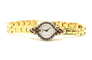 Pulsar by Seiko Uhr V400 L 176A Diamant Granat Rubin Damenuhr FEHLT  - Bild 1 von 6