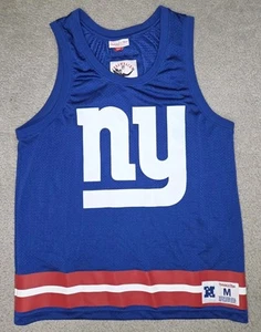 Mitchell & Ness NFL Throwbacks New York Giants Mesh Tank Top Blue Men's SZ M - Picture 1 of 4