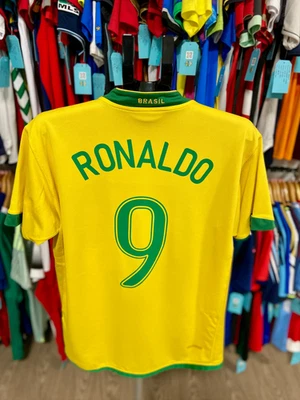 AUTÉNTICA Camiseta Nike Brasil 2006 Ronaldo #9 local - Hombre (L) Foto 1 de 4