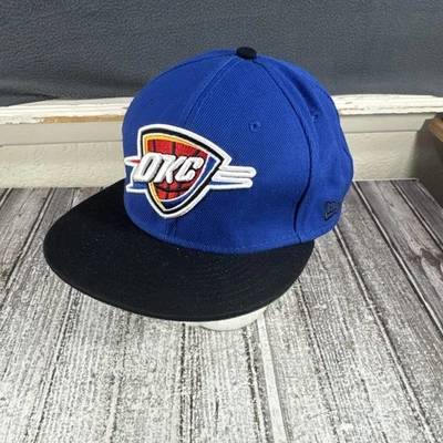 Oklahoma City Thunder New Era 9Fifty Hat Cap Snapback Hardwood Classics - Image 1 of 4