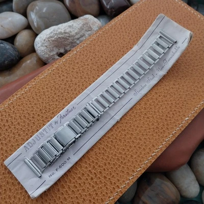 Vintage 1940s 16mm Forstner Adjustit Bamboo Military nos Unused Watch Band - Image 1 of 4