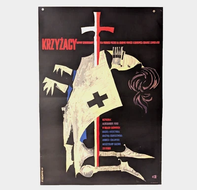Póster original de la película polaca para película polaca: “Krzyżacy” dirigida por A. Ford 1960 Foto 1 de 4