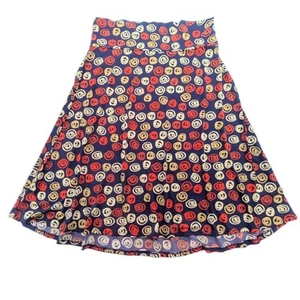 LulaRoe Azurblau Rock Größe 2XL Übergröße A-Linie Knielang Mehrfarbig Größe - Bild 1 von 6