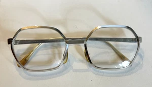 Vintage Framed Hexagon Glasses Silver Frames Only 50-20 Frames Japan - Picture 1 of 18