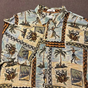 Camisa Pierre Cardin Para Hombre Talla XXL Hawaiana Aloha Hula Tropical Multi Viaje - Imagen 1 de 15