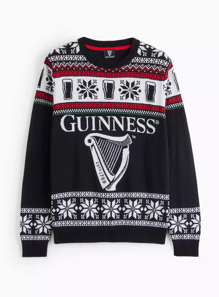 Jersey Oficial Guinness Navidad Hombre Tejido Talla M/L/XL/3XL/4XL/5XL Foto 1 de 4