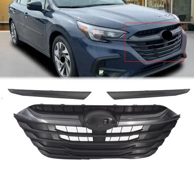 Front Grille W/Camera Hole And Molding Trims Gray For Subaru Legacy 2023-2025 Foto 1 de 4