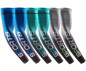 6 Pairs Arm Sleeves UV Protection Cooling Men Women Sunblock Cycling Arm Cover - Picture 1 of 6