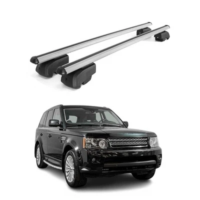 Barras transversales de techo bloqueables para Land Rover Range Rover Sport 2006-2009 gris Foto 1 de 4