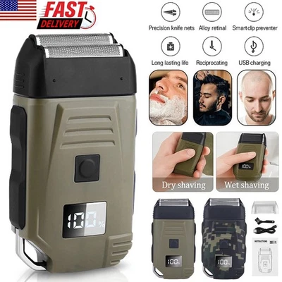 Men's USB Rechargeable Electric Shaver Trimmer Razor For Hair Beard Shaving - Image 1 of 4